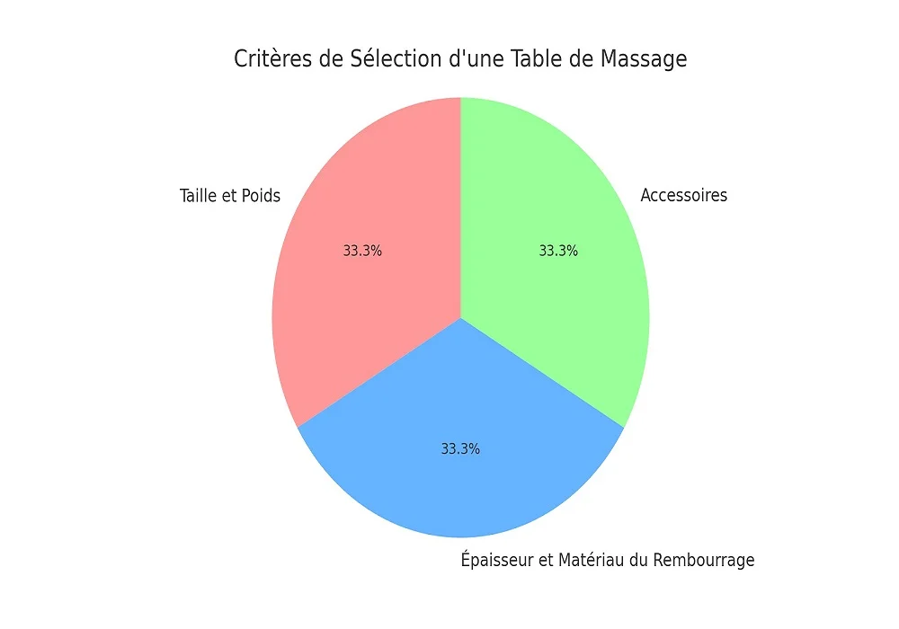 massage table criteria