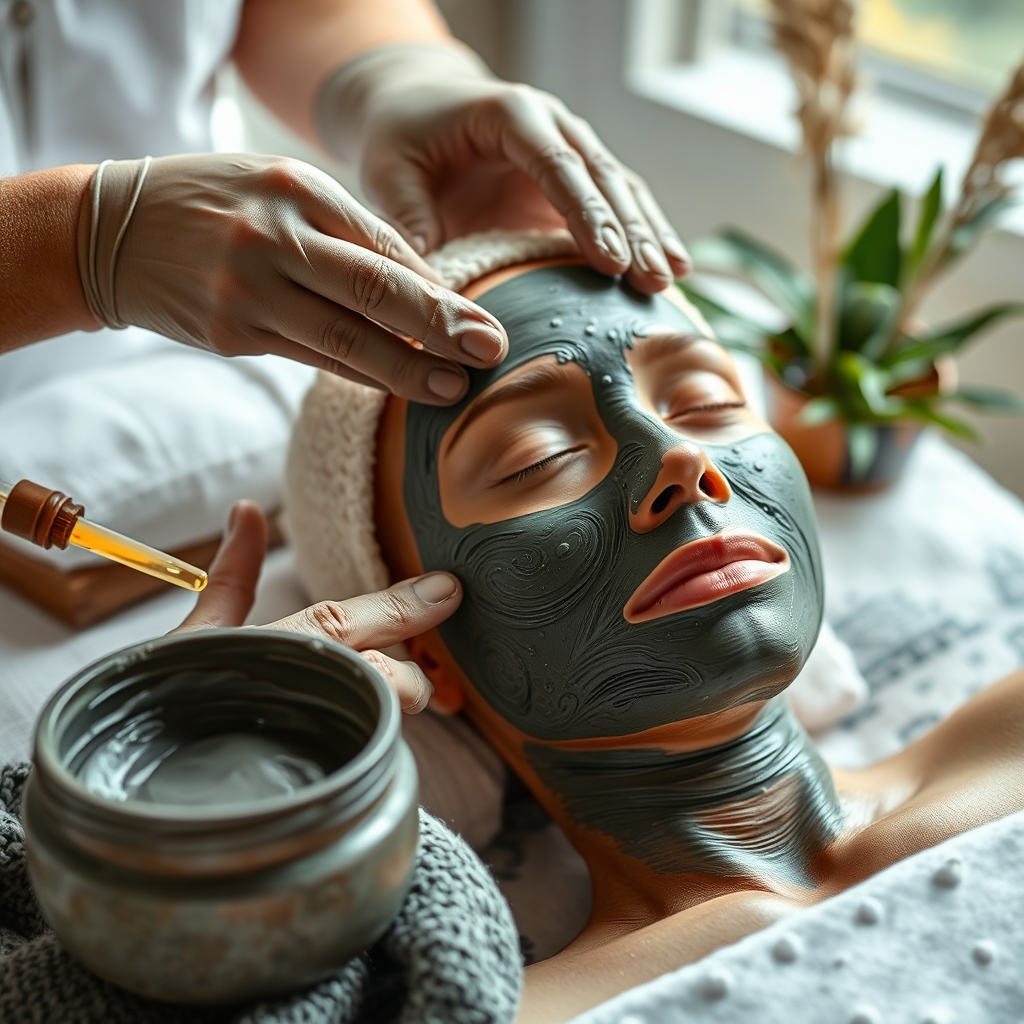 masque rhassoul et hydratation huile argan spa maison